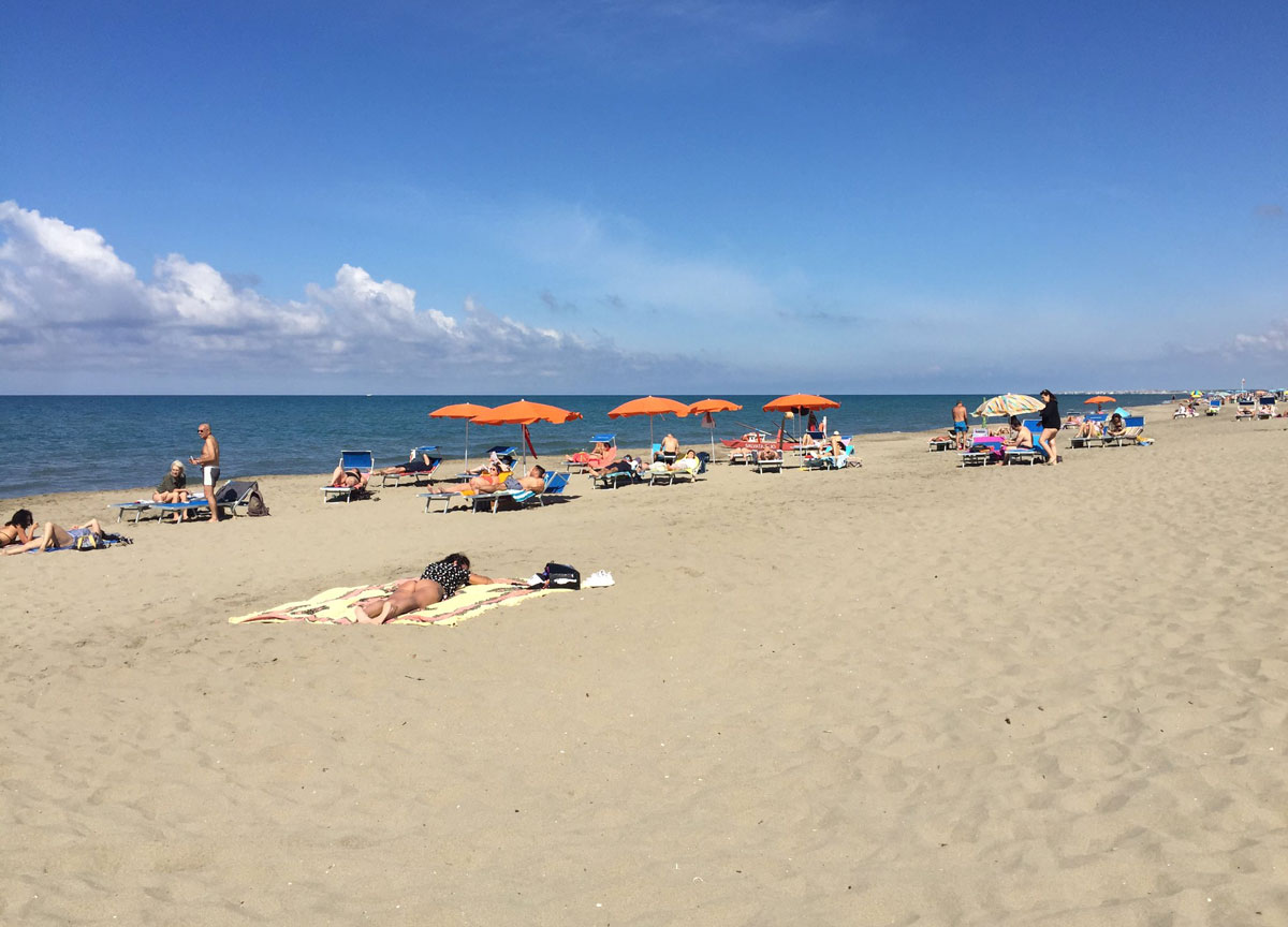 La spiaggia di Capocotta La spiaggia di Capocotta