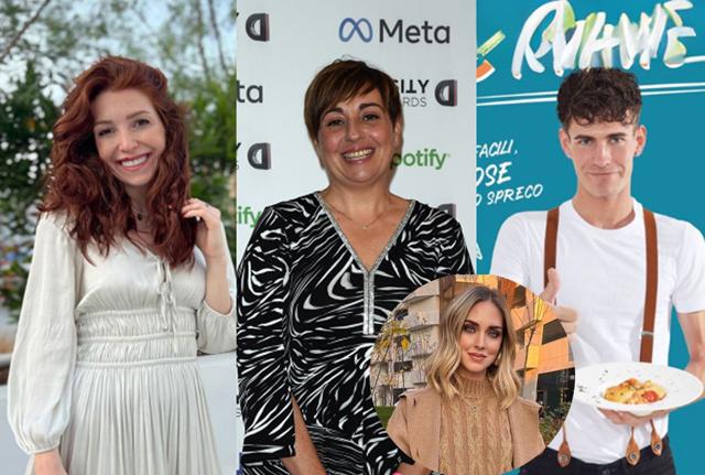 CARLOTTA PEREGO,  BENEDETTA ROSSI e RAFAEL NISTOR E NEL CERCHIO CHIARA FERRAGNI