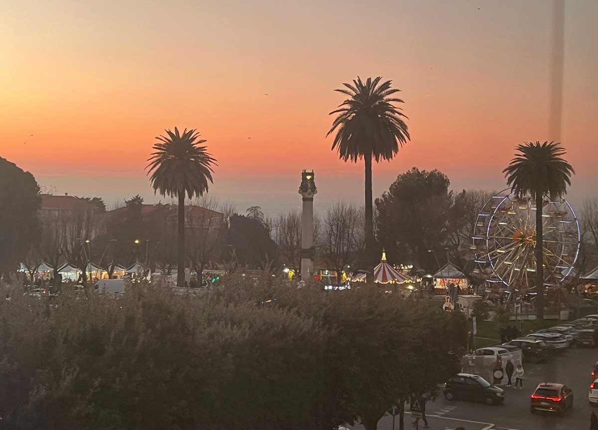 La vista su Roma da Frascati La vista su Roma da Frascati