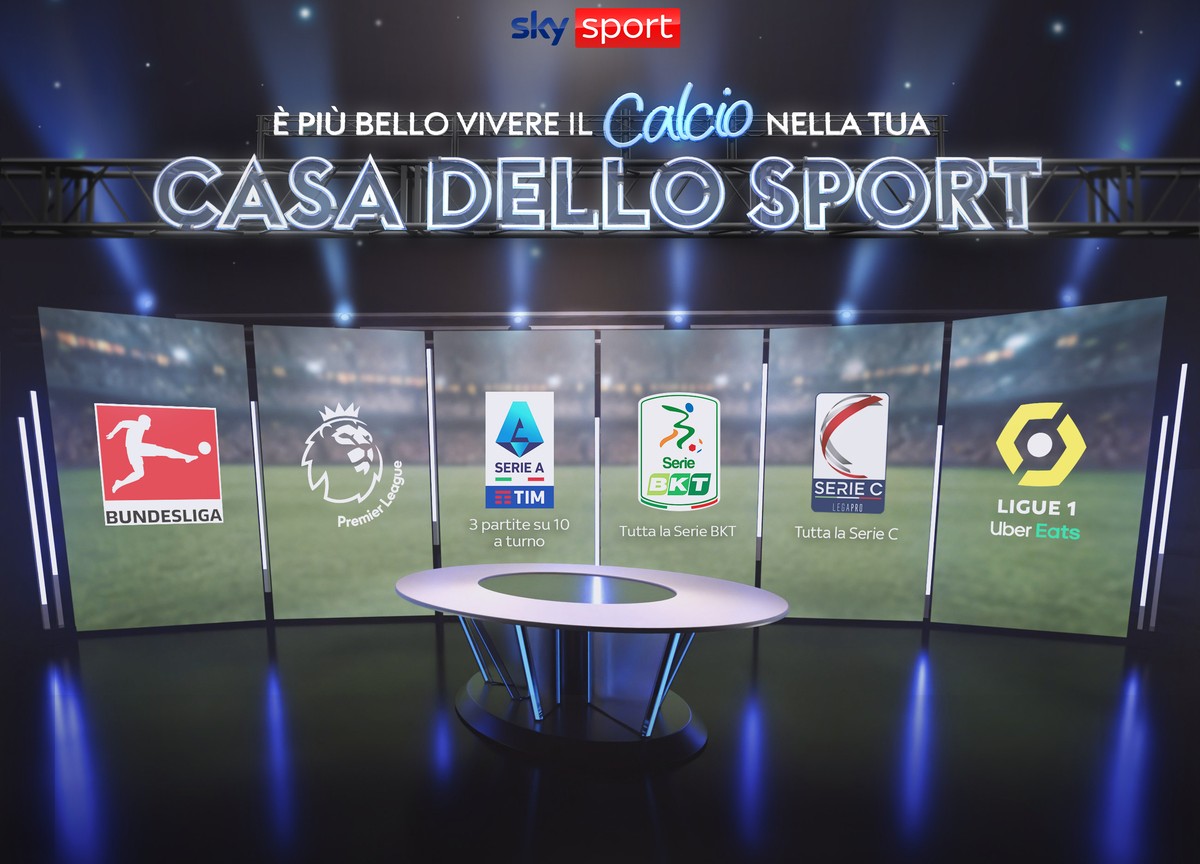 Sky, il calcio riparte nella Casa dello Sport di Sky