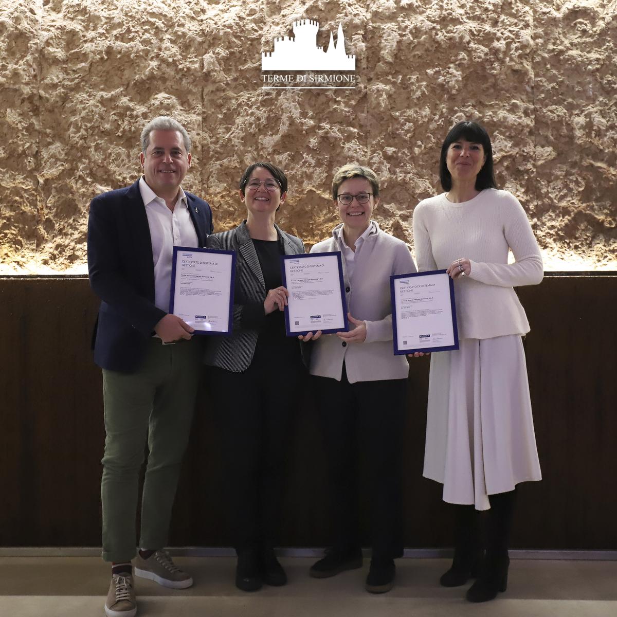 Terme di Sirmione, premiata da DNV per qualità, ambiente e salute Terme di Sirmione, premiata da DNV per qualità, ambiente e salute