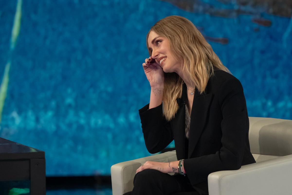Chiara Ferragni ospite di Fabio Fazio a Che tempo che fa (foto Lapresse) Chiara Ferragni ospite di Fabio Fazio a Che tempo che fa (foto Lapresse)