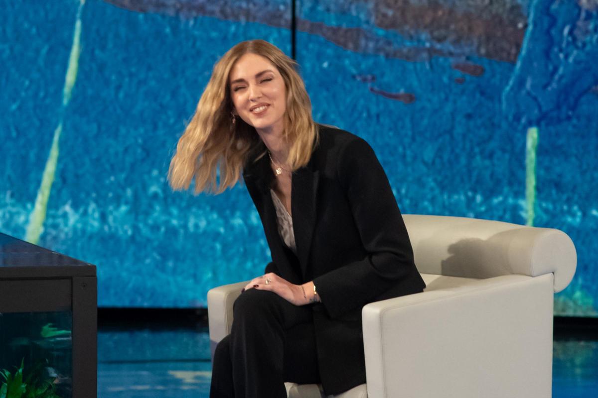 Chiara Ferragni ospite di Fabio Fazio a Che tempo che fa (foto Lapresse) Chiara Ferragni ospite di Fabio Fazio a Che tempo che fa (foto Lapresse)