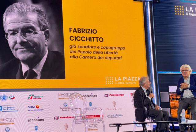 Fabrizio Cicchitto a La piazza Fabrizio Cicchitto a La piazza
