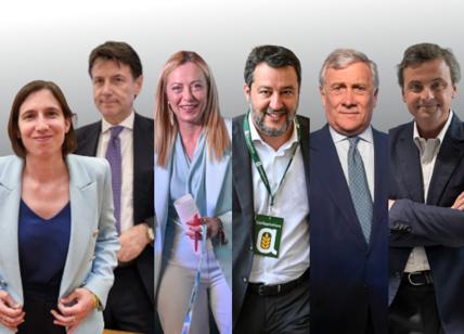 Schlein Conte Meloni Salvini Tajani Calenda