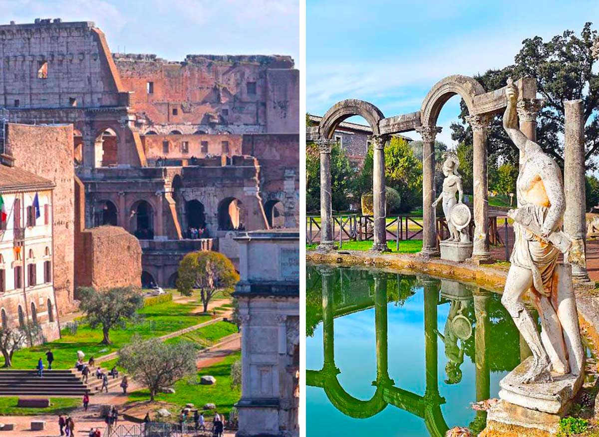 Il Colosseo e Villa Adriana
