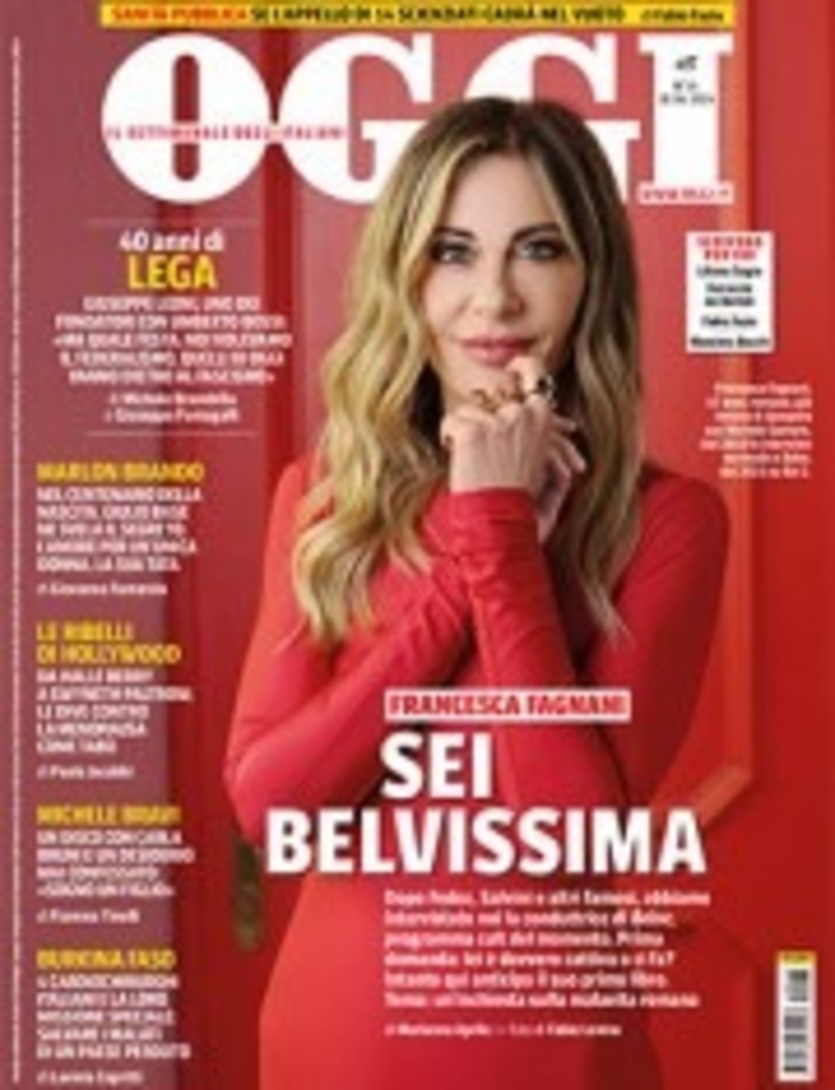 Copertina Oggi Fagnani