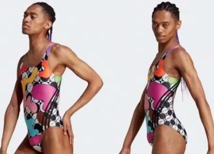 Uomo indossa un costume da donna. Scoppia la bufera su Adidas. Foto