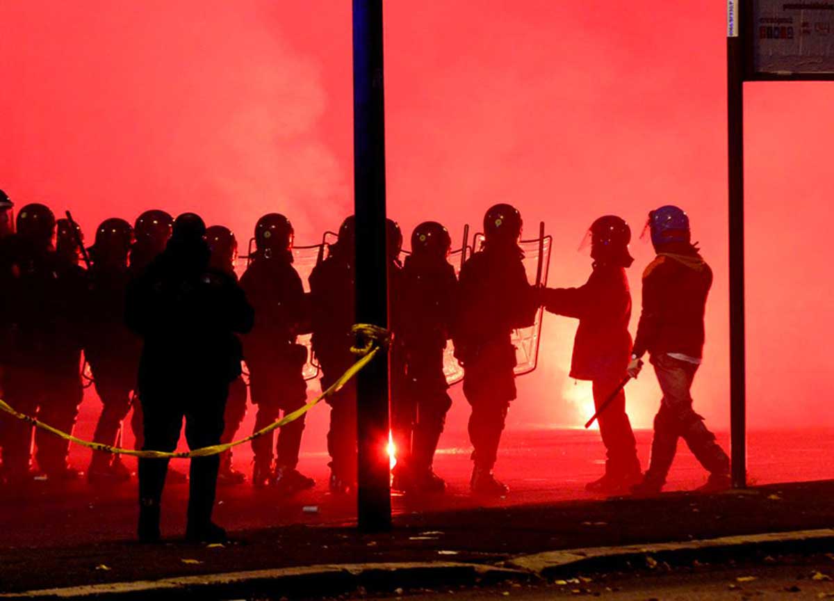 Polizia al Derby Polizia al Derby