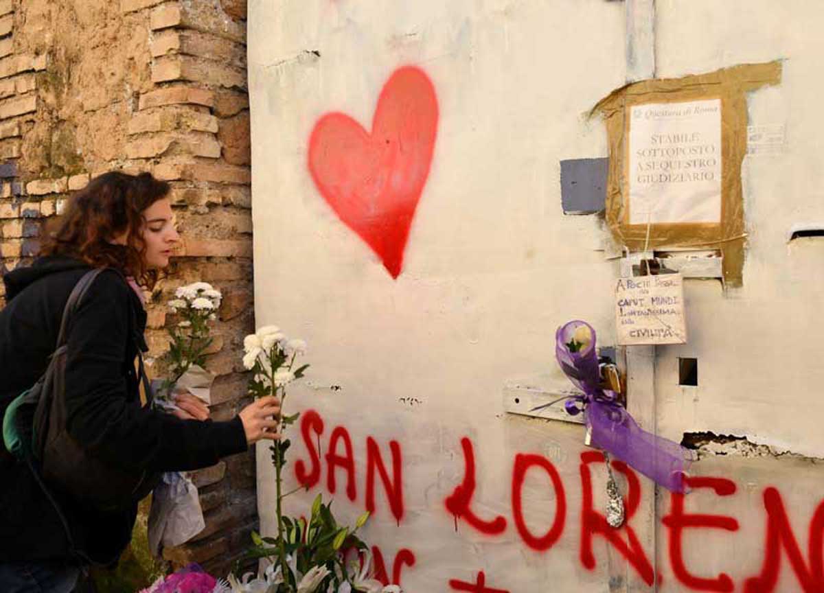 Il luogo dove è stata uccisa Desirèe