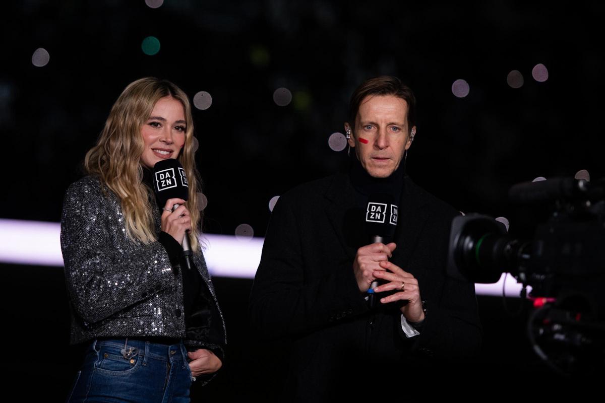 Diletta leotta e Massimo Ambrosini (DAZN)