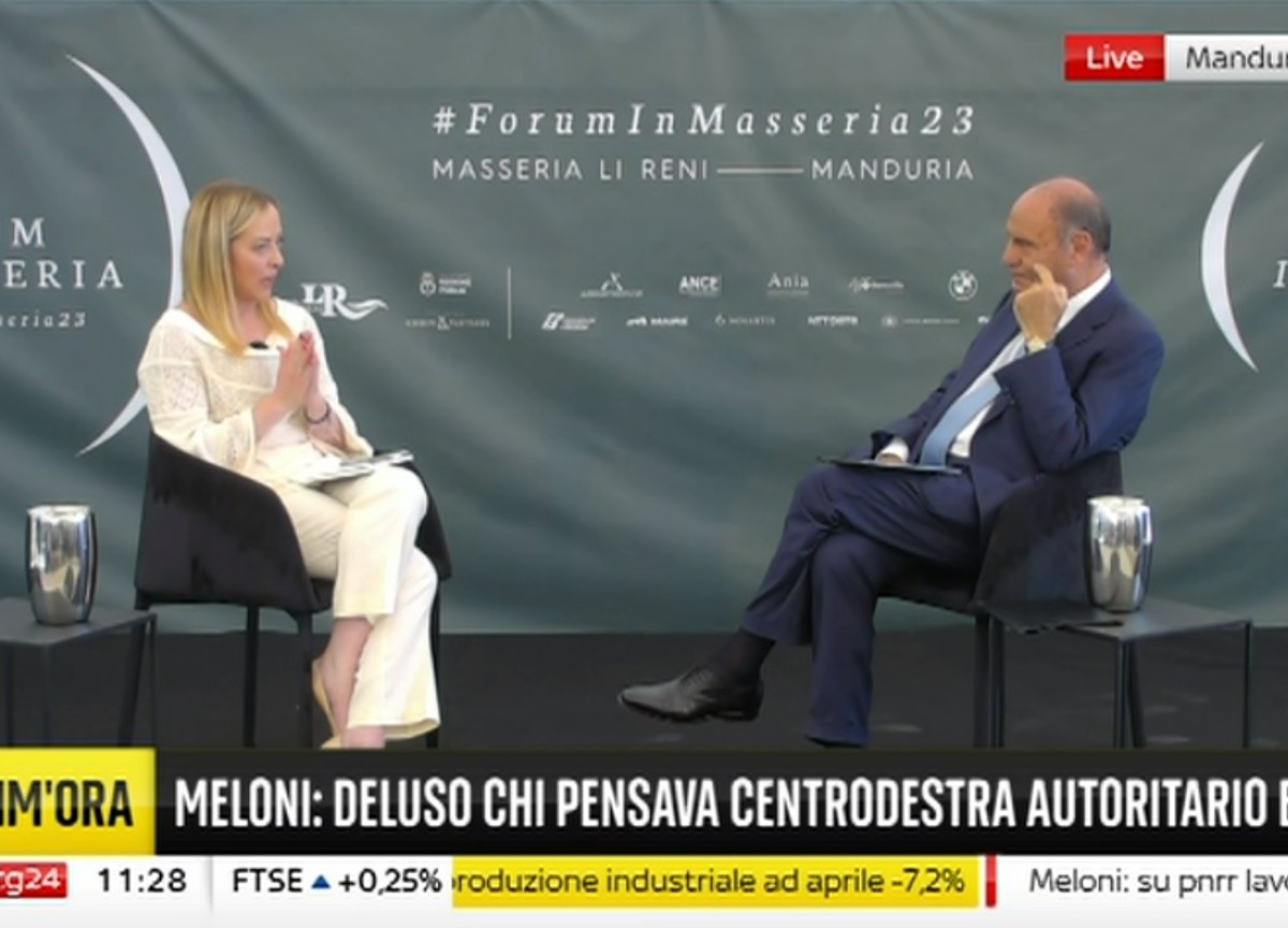 Giorgia Meloni diretta da Manduria Giorgia Meloni diretta da Manduria