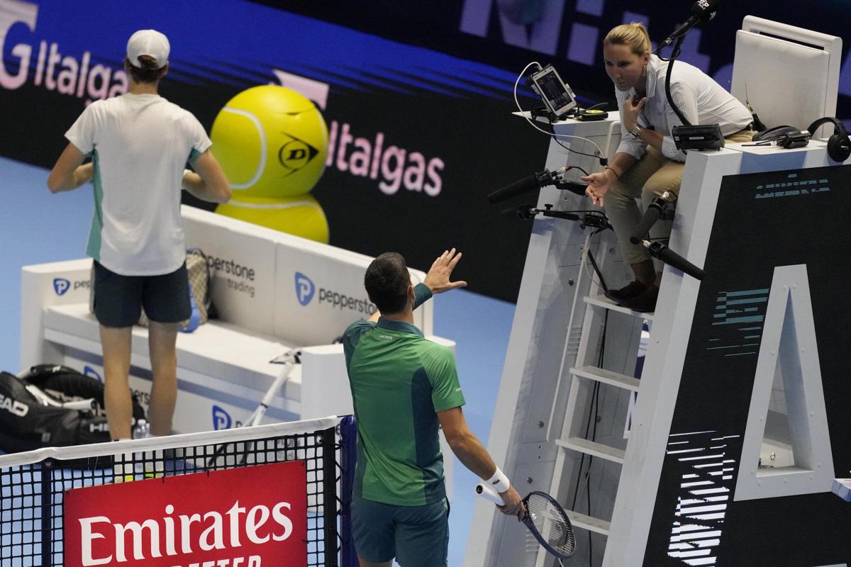 Djokovic arbitro Sinner Atp Finals Torino