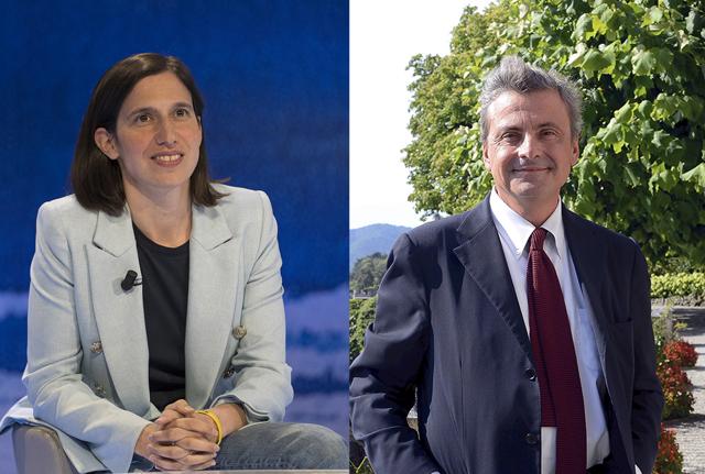 Elly Schlein e Carlo Calenda Elly Schlein e Carlo Calenda
