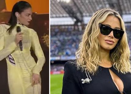 Elodie abito strappato sul palco. Diletta Leotta esplosiva in Napoli-Inter
