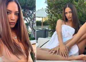 Elodie bomba sexy, che scollatura Fa da testimonial ai profilattici