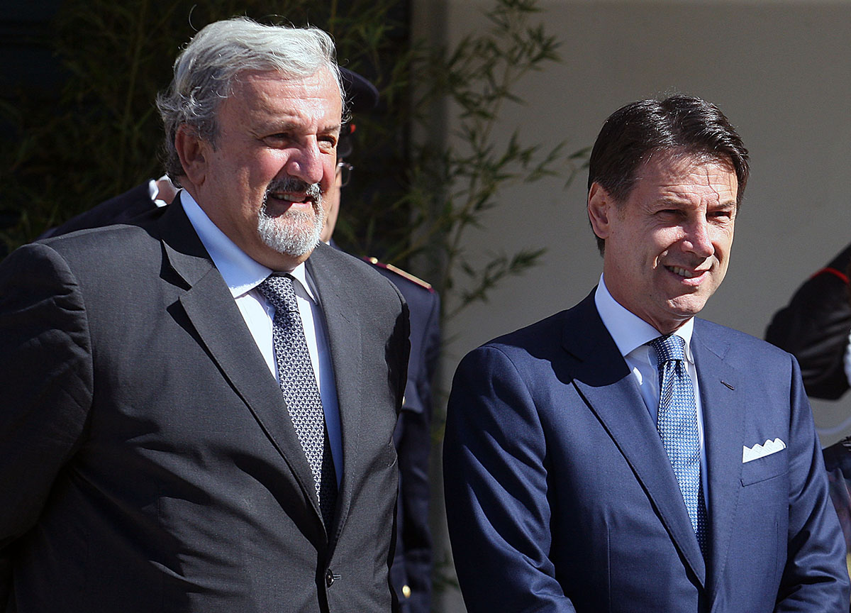 Giuseppe Conte e Michele Emiliano Giuseppe Conte e Michele Emiliano