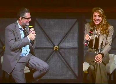Fabio Fazio e Erin Doom