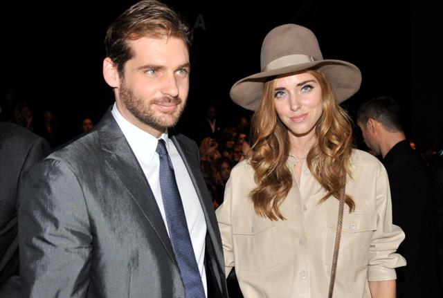 Trussardi e Chiara Ferragni a una sfilata del 2015, fonte: Ipa Trussardi e Chiara Ferragni a una sfilata del 2015, fonte: Ipa