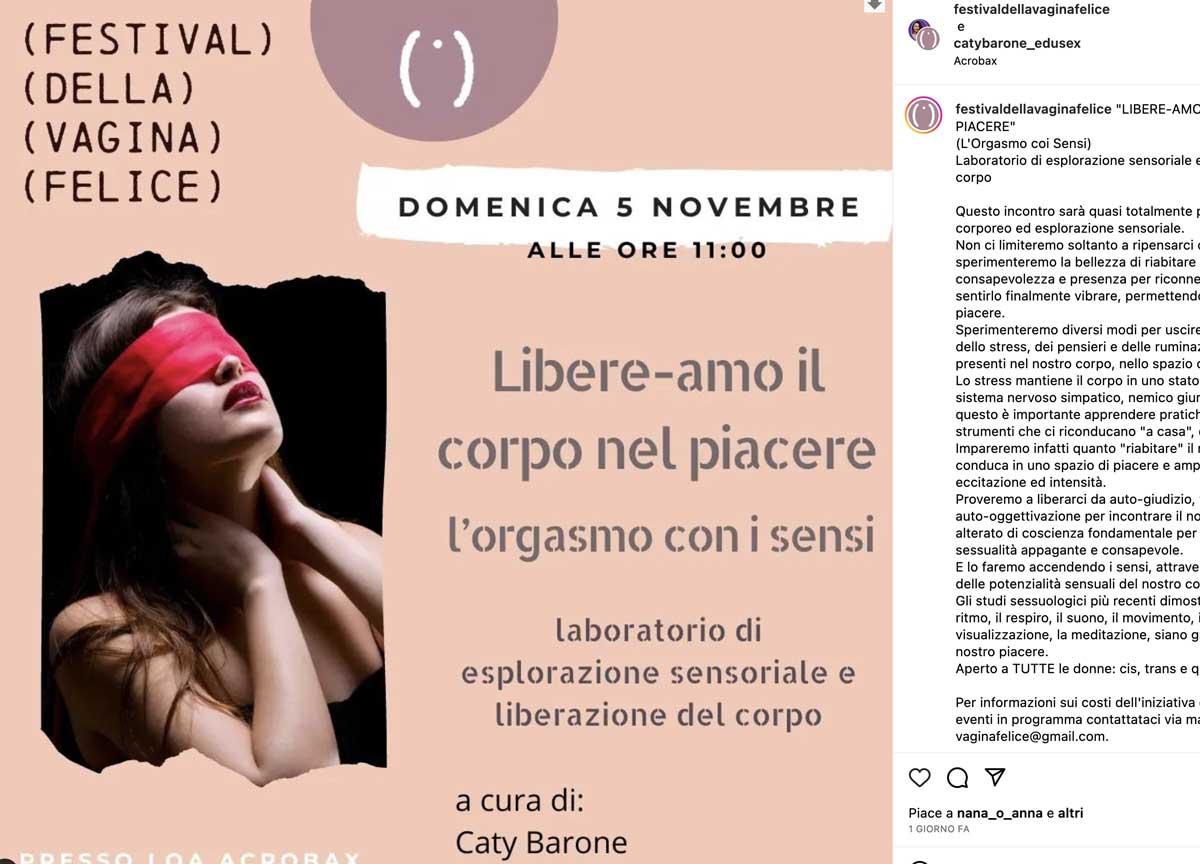 Festival vagina felice a Roma Festival vagina felice a Roma