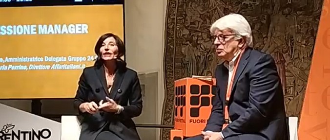 Angelo Maria Perrino e la CEO del Sole24 Ore Mirja Cartìa d’Asero Angelo Maria Perrino e la CEO del Sole24 Ore Mirja Cartìa d’Asero