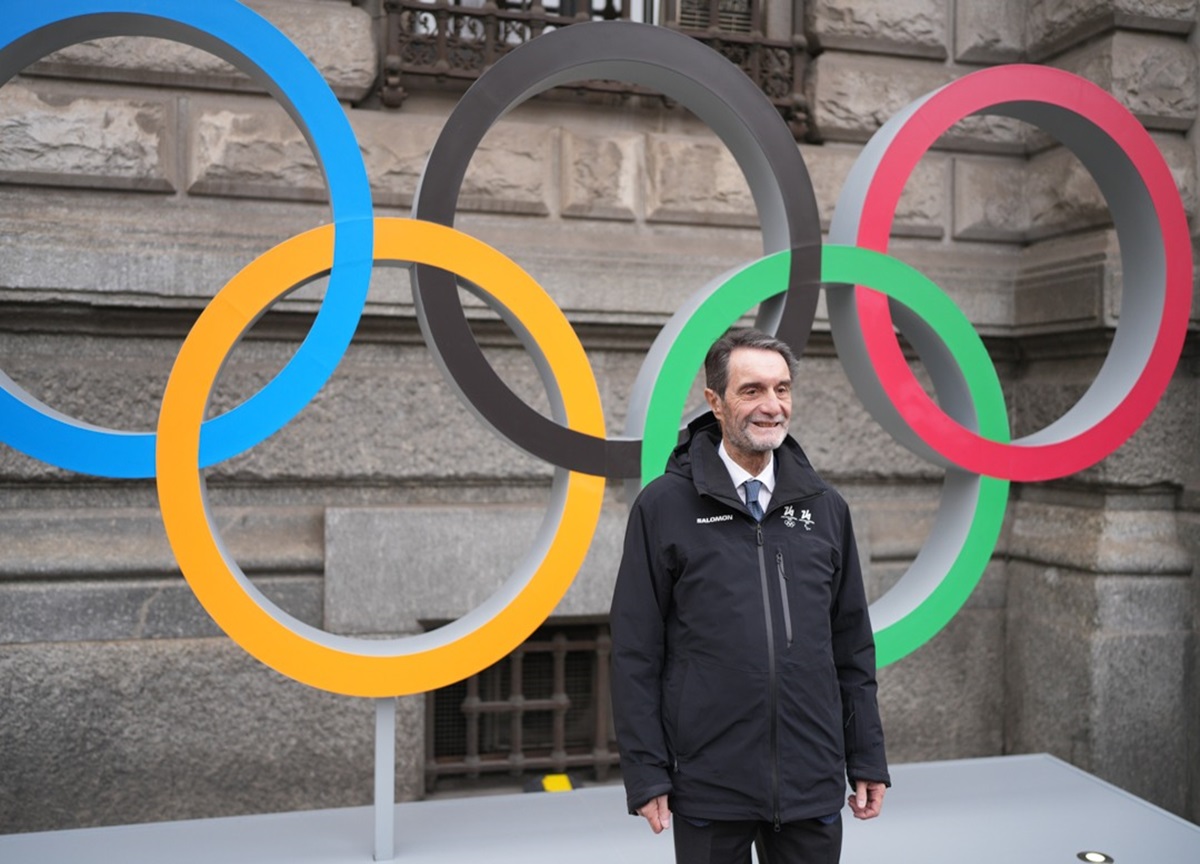 I simboli delle Olimpiadi svelati a Milano I simboli delle Olimpiadi svelati a Milano