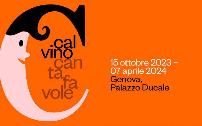 Locandina della mostra "Calvino Cantafavole"