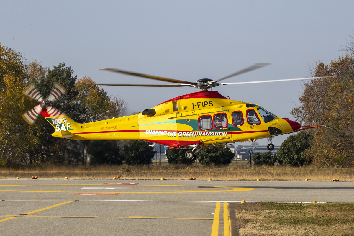 Leonardo e Pratt & Whitney Canada: al via il primo volo 100% SAF