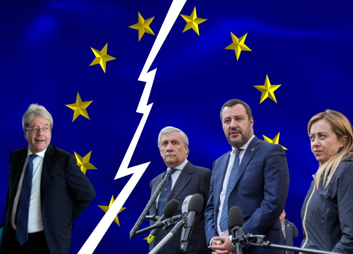 Rottura Gentiloni Salvini Tajani Meloni