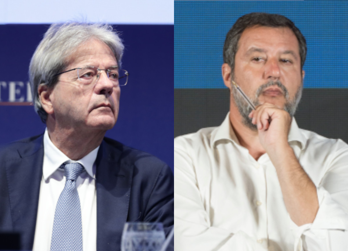 Paolo Gentiloni Matteo Salvini Paolo Gentiloni Matteo Salvini