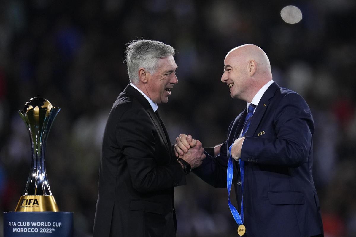 Gianni Infantino Fifa Mondiale per Club Ancelotti