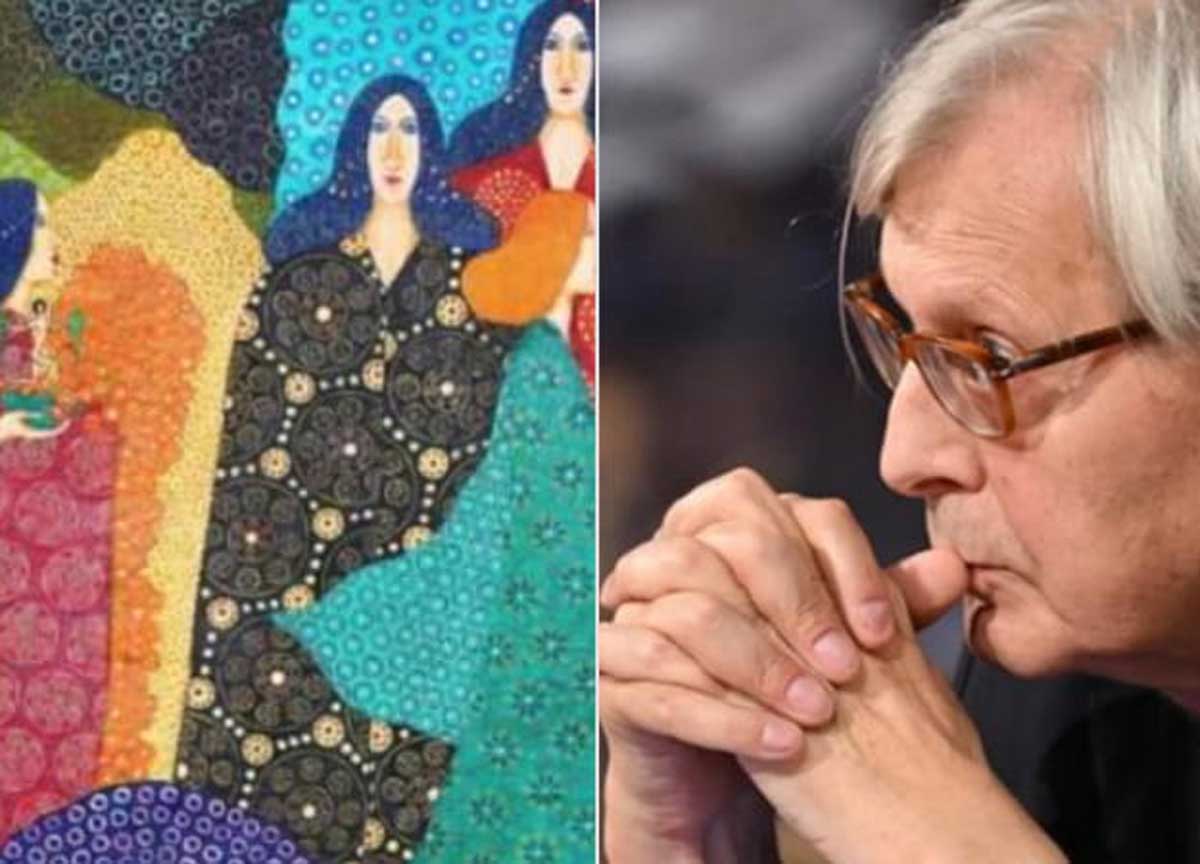 Vittorio Sgarbi e il quadro di Zecchin, Il giardino delle fate Vittorio Sgarbi e il quadro di Zecchin, Il giardino delle fate