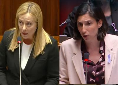Giorgia Meloni e Elly Schlein