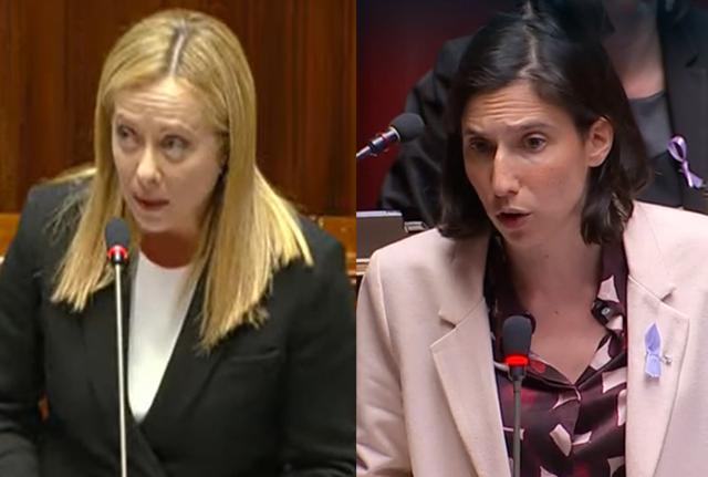 Giorgia Meloni, 46 anni, premier dal 22 ottobre 2022. Elly Schlein, 37 anni, segretaria del Pd dal 12 marzo 2023 Giorgia Meloni, 46 anni, premier dal 22 ottobre 2022. Elly Schlein, 37 anni, segretaria del Pd dal 12 marzo 2023