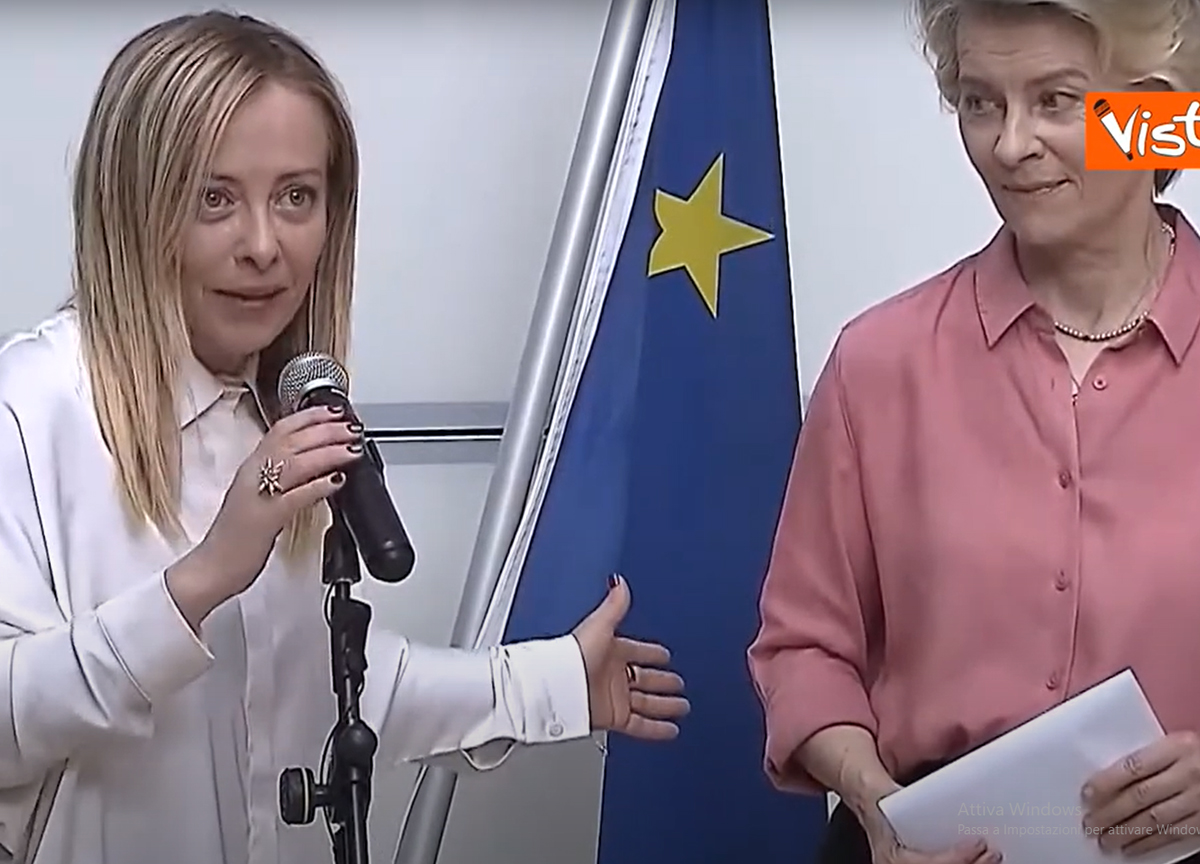 Giorgia Meloni e Ursula Von Der Leyen Giorgia Meloni e Ursula Von Der Leyen