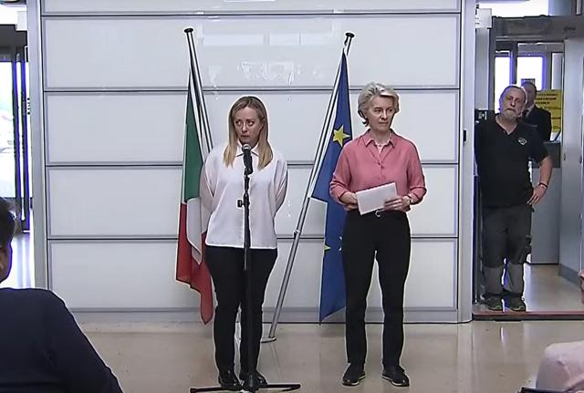 Giorgia Meloni e Ursula Vond Der Leyen Giorgia Meloni e Ursula Vond Der Leyen