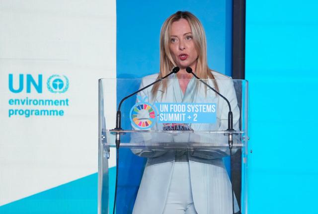 Giorgia Meloni al vertice Fao Giorgia Meloni al vertice Fao