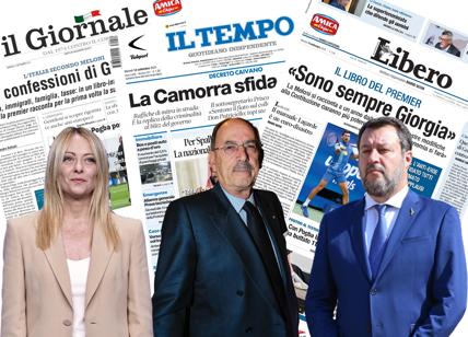 Giorgia Meloni, Antonio Angelucci e Matteo Salvini
