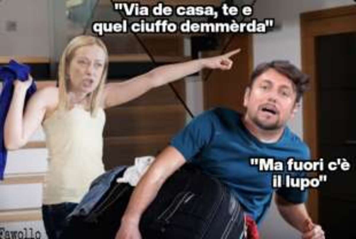 Giorgia Meloni e Andrea Giambruno Giorgia Meloni e Andrea Giambruno