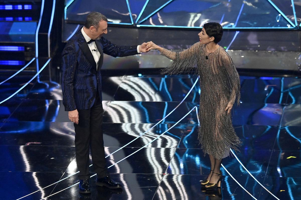 Giorgia e Amadeus (foto Lapresse) Giorgia e Amadeus (foto Lapresse)