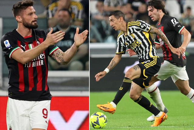 Juventus-Milan nel segno di Giroud: le pagelle (foto Lapresse)