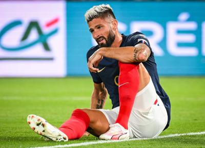 Giroud infortunio Francia Milan Inter come sta