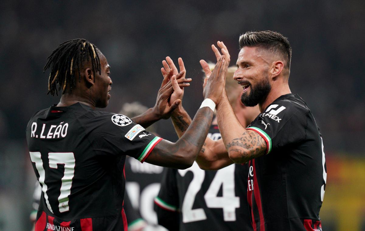 Olivier Giroud - Rafael Leao (Lapresse) Olivier Giroud - Rafael Leao (Lapresse)