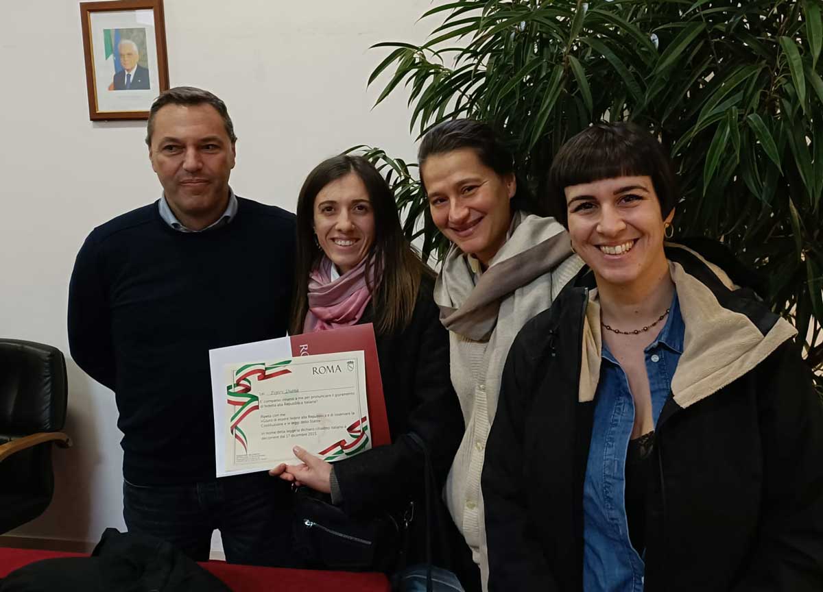 Giuramento a Roma per la cittadinanza italiana Giuramento a Roma per la cittadinanza italiana