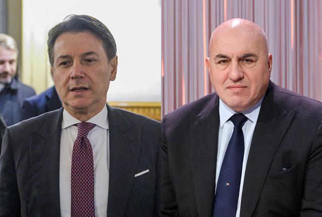 Giuseppe Conte e Guido Crosetto Giuseppe Conte e Guido Crosetto