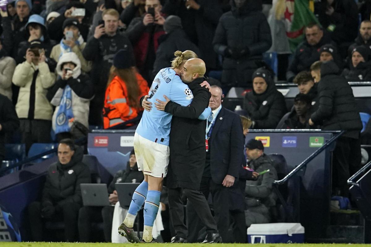 Haaland 5 gol Champions Manchester City Lipsia Guardiola