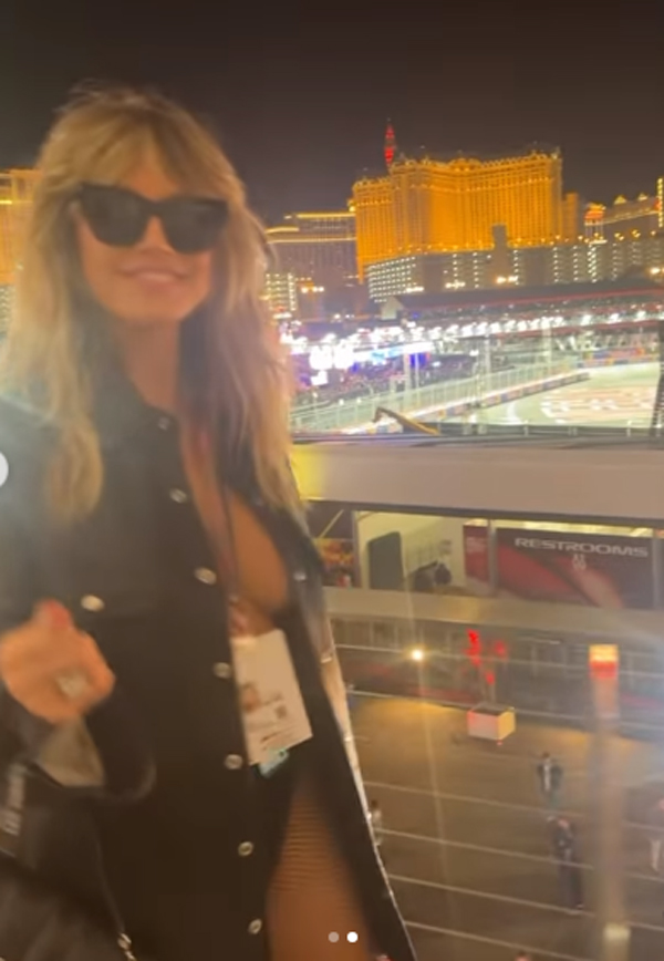 Heidi Klum a Las Vegas per il weekend di Formula 1 (Instagram heidiklum) Heidi Klum a Las Vegas per il weekend di Formula 1 (Instagram heidiklum)