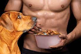 Influencer palestrato mangia cibo per cani. "Ricco di proteine"