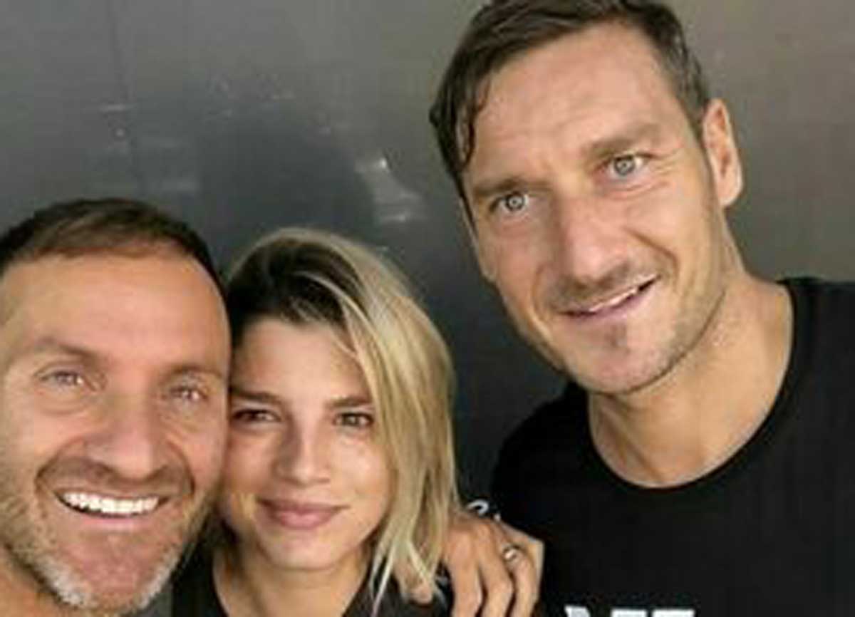 Iacorossi con Emma e Totti Iacorossi con Emma e Totti