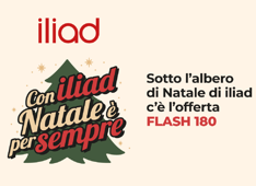iliad: arriva l'offerta di Natale FLASH 180